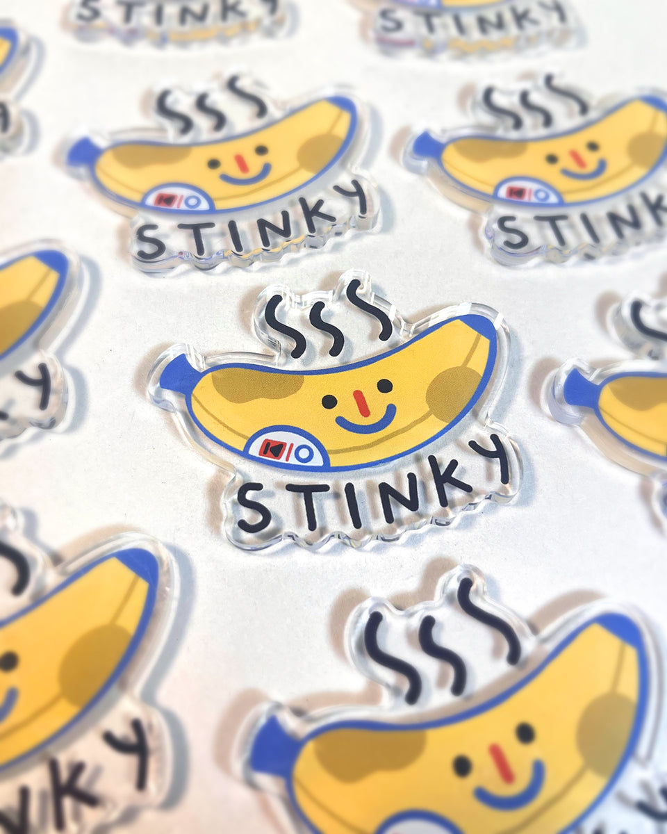 Stinky Banana Acrylic Magnet – Bandage Brigade