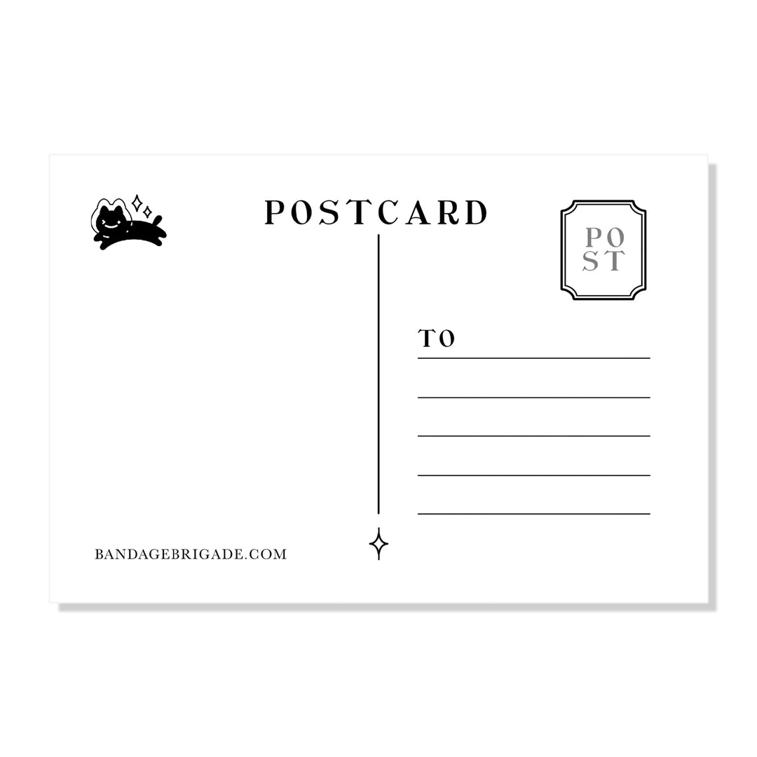 Adventure Awaits! Postcard – Bandage Brigade