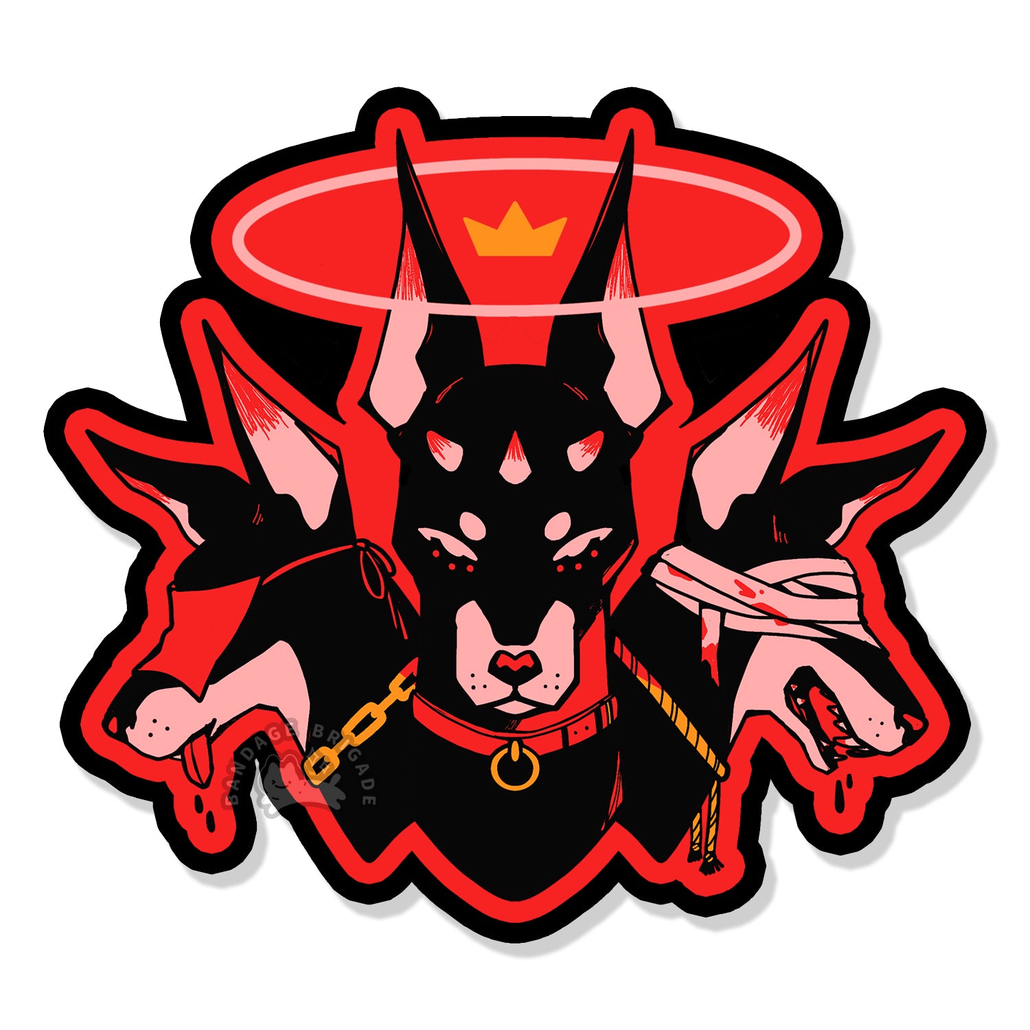 Cerberus Sticker – Bandage Brigade