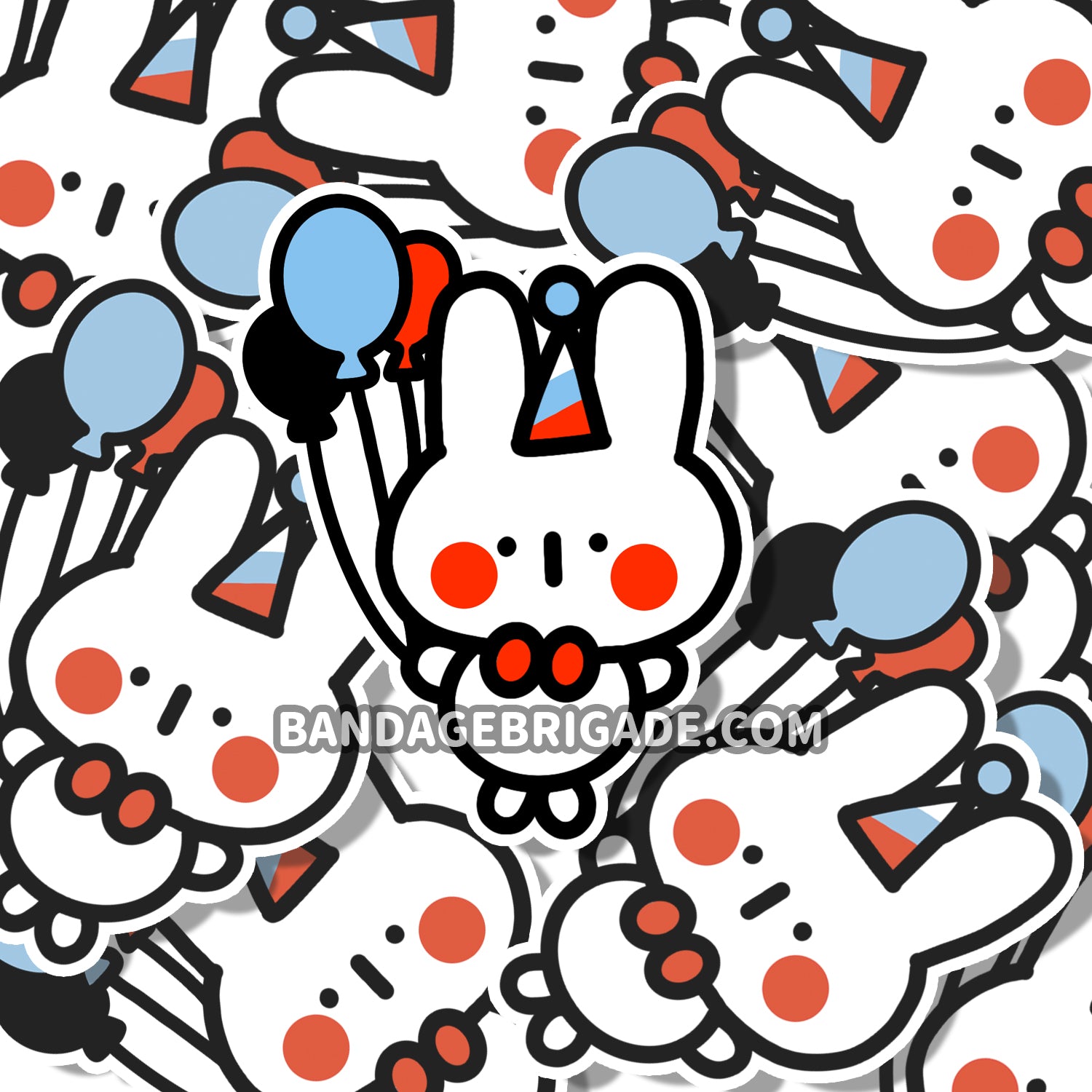 Magic Rabbit Balloon Milky Rabbit Balloons Sticker – Bandage Brigade