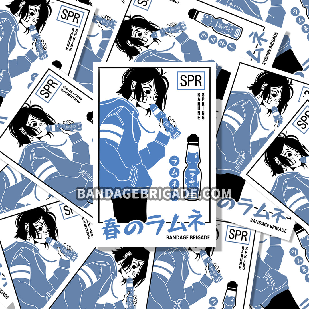 Ramune Girl Sticker – Bandage Brigade